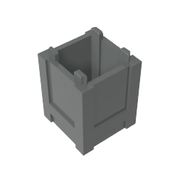 GDS-M283 - Container Box 2 x 2 x 2 - Top Opening