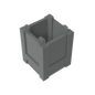 GDS-M283 - Container Box 2 x 2 x 2 - Top Opening