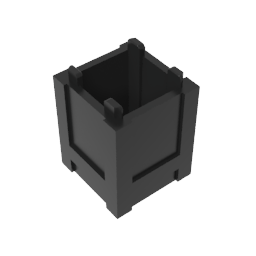 GDS-M283 - Container Box 2 x 2 x 2 - Top Opening