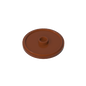 GDS-M297 - Minifig Shield Round with Stud and Raised Rim [Plain]