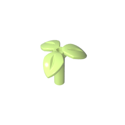GDS-90503- Plant, Stem with 3 Leaves and Bottom Pin