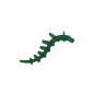 GDS-M431 - Plant / Creature Body Part, Vine / Tail / Tentacle / Bionicle Spine, Spiky