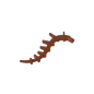 GDS-M431 - Plant / Creature Body Part, Vine / Tail / Tentacle / Bionicle Spine, Spiky
