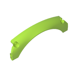 GDS-M460 - Technic Panel Car Mudguard Arched 15 x 2 x 5, Arched Top