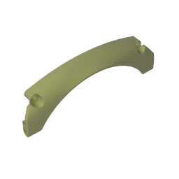 GDS-M460 - Technic Panel Car Mudguard Arched 15 x 2 x 5, Arched Top