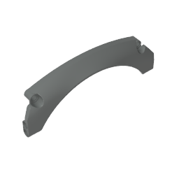 GDS-M460 - Technic Panel Car Mudguard Arched 15 x 2 x 5, Arched Top