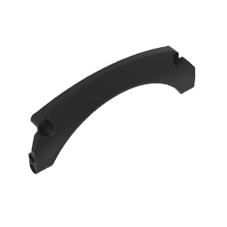 GDS-M460 - Technic Panel Car Mudguard Arched 15 x 2 x 5, Arched Top