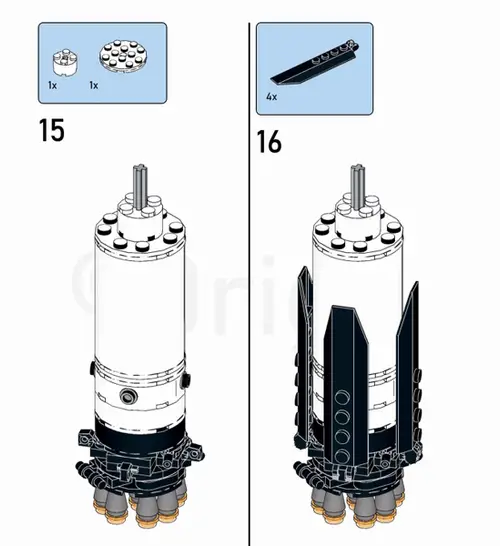 MOC-75766 SpaceX Falcon Heavy [Saturn V scale]